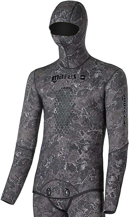 MARES 5 mm TOP ONLY Explorer Camo Black Spearfishing Wetsuit